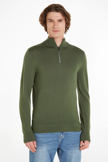 Calvin Klein Merino Quarter Zip Sweater