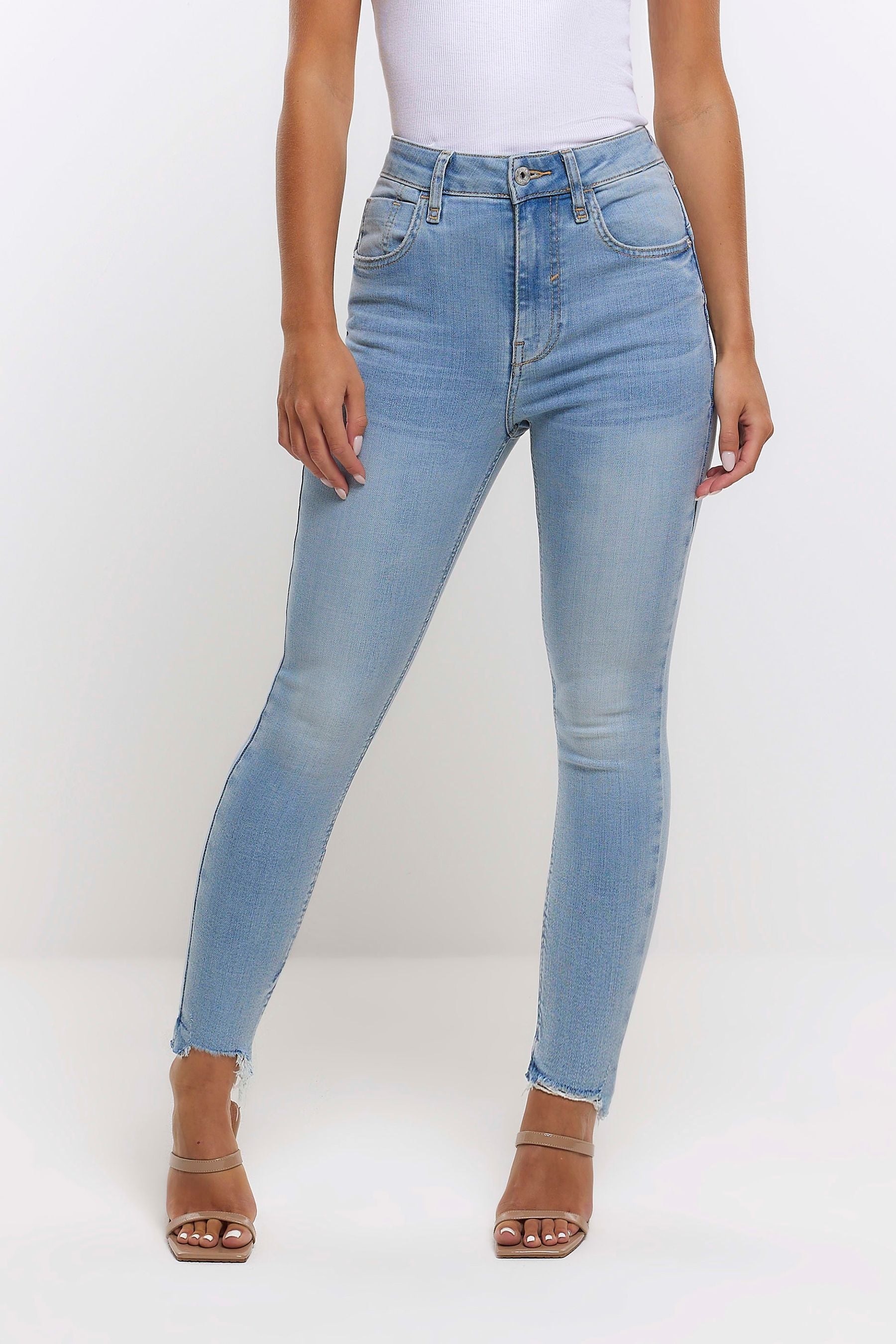 River island molly hotsell high waisted jeans