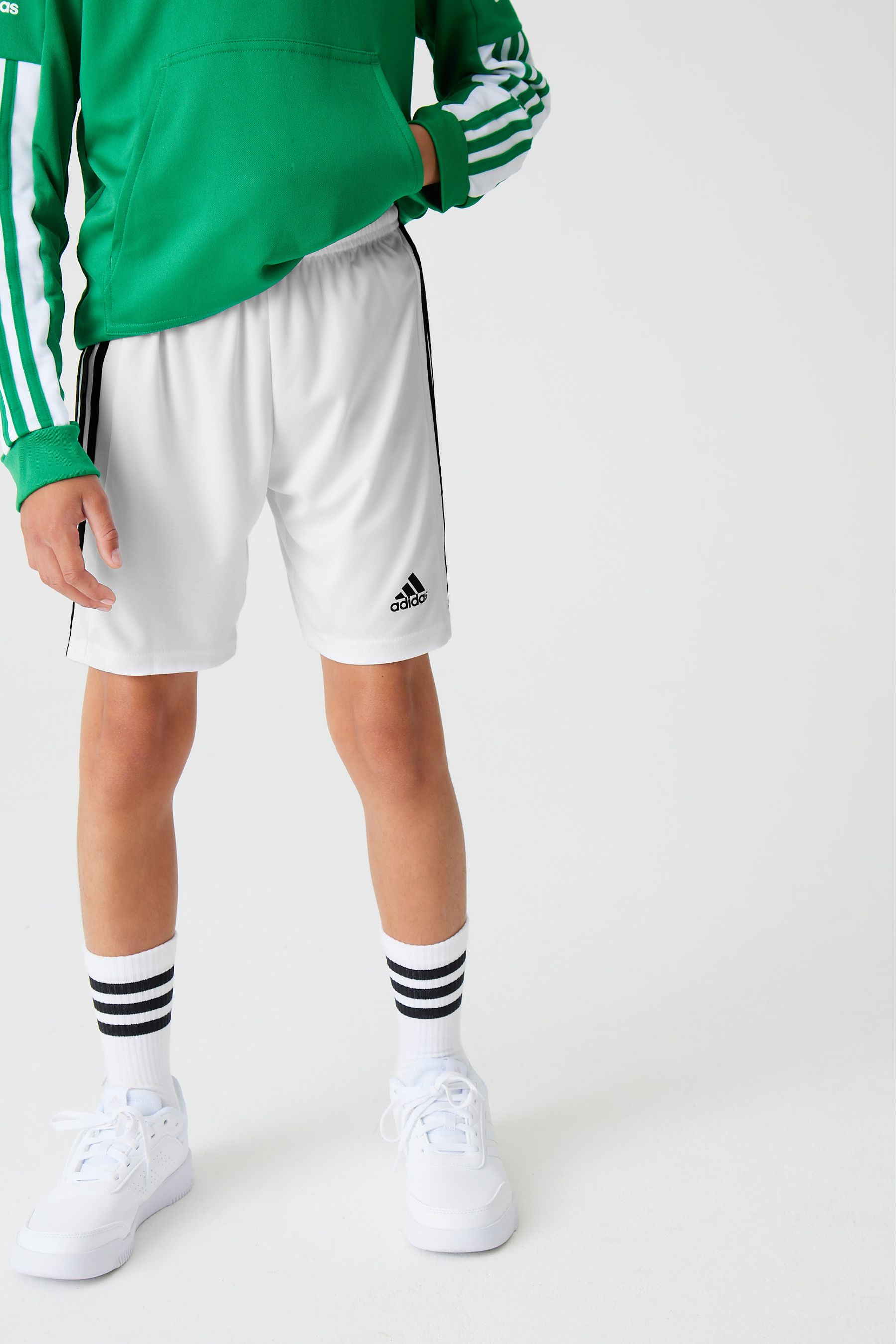 Mens green on sale adidas shorts