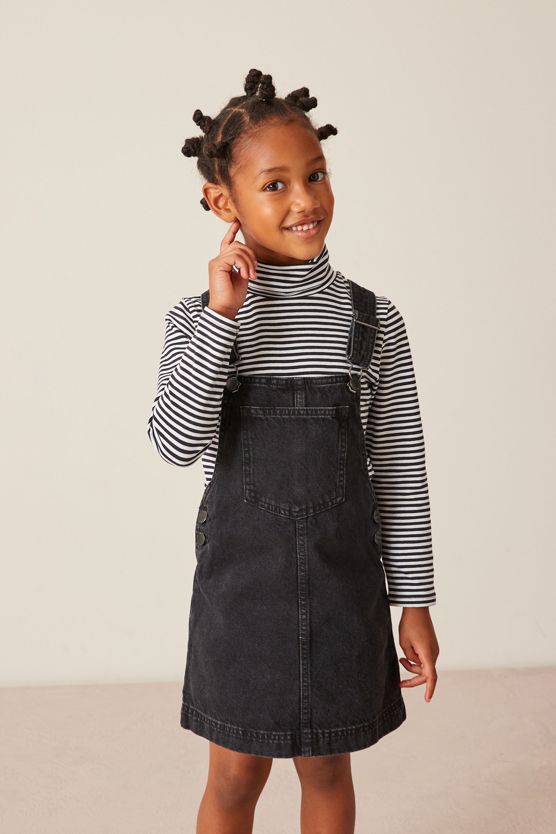 Buy Black Denim Pinafore (3-16yrs) from the Next UK online shop