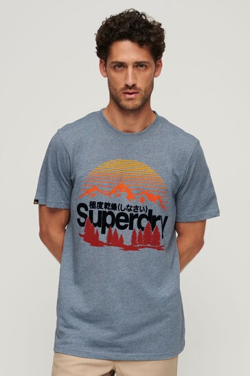 Superdry Blue Great Outdoors Graphic T-Shirt