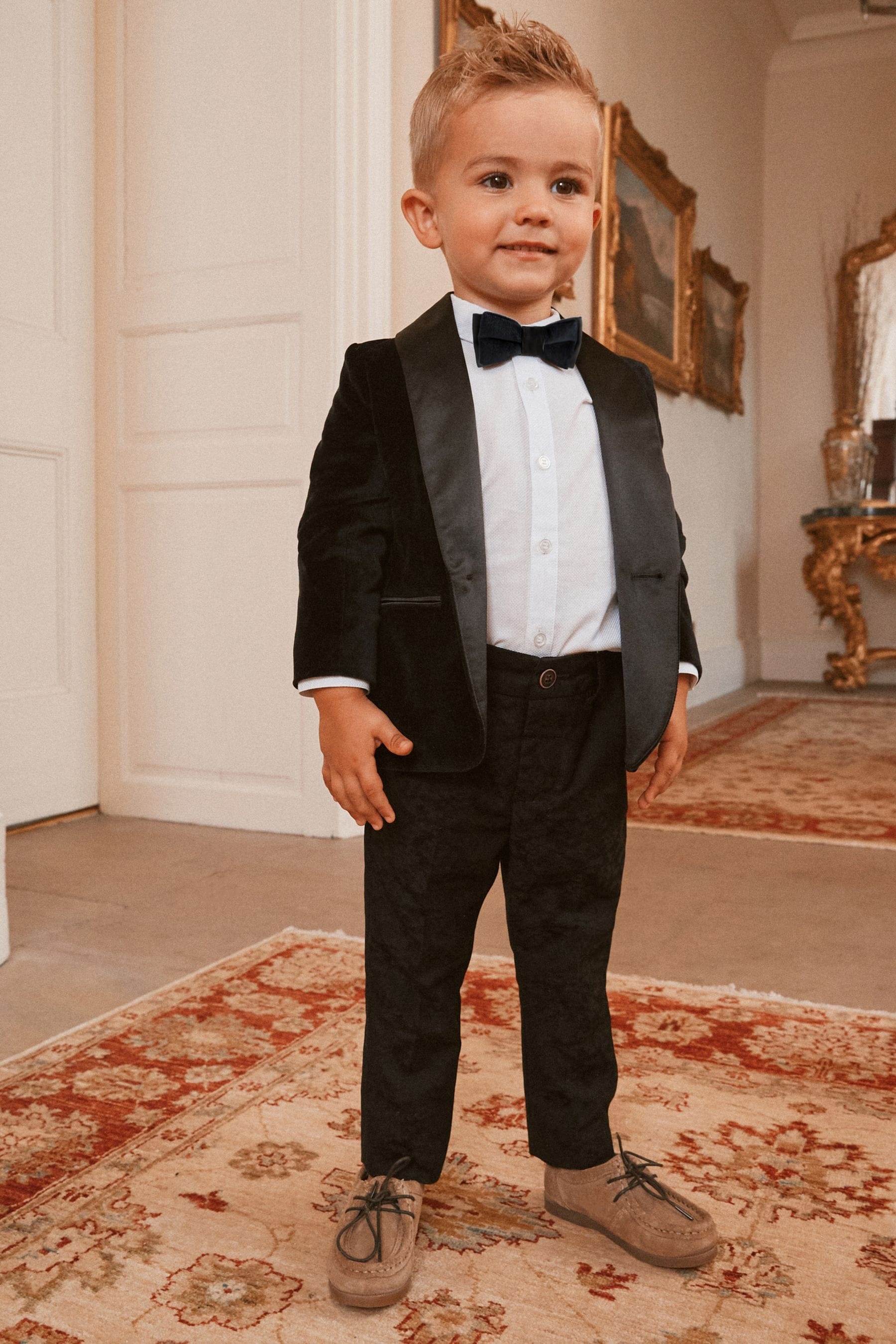 Baby boy discount black velvet blazer