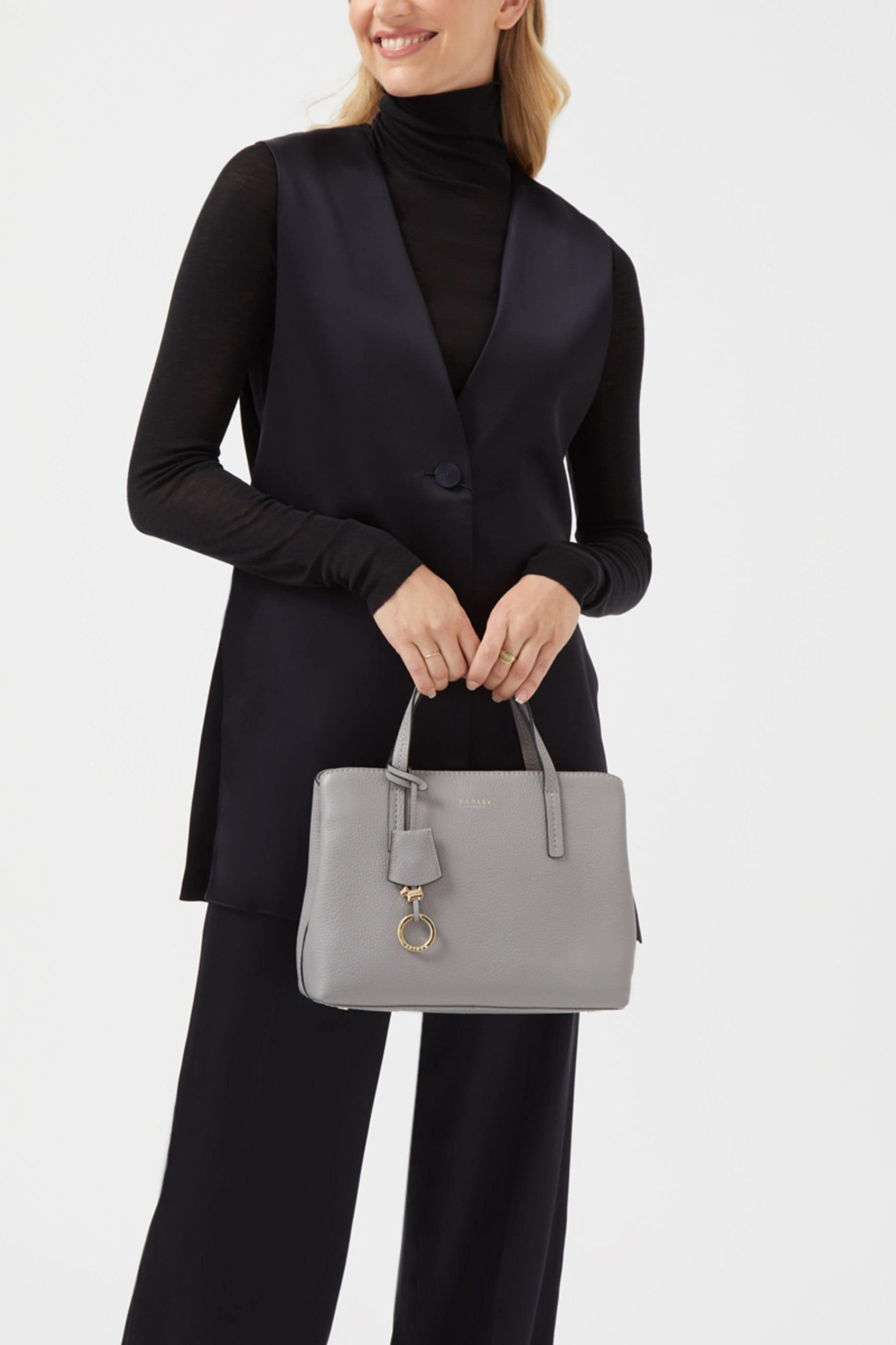 Buy Radley London Grey Dukes Place Medium Ziptop Grab Bag from the