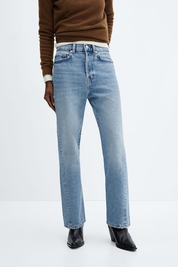Mango Nicole Straight Jeans with Forward Seams