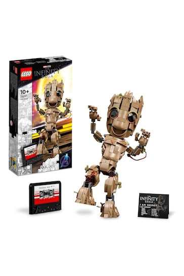 LEGO Marvel I am Groot Set, Baby Groot Buildable Toy 76217