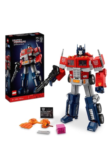 LEGO Icons Optimus Prime, Transformers Robot Model Set 10302