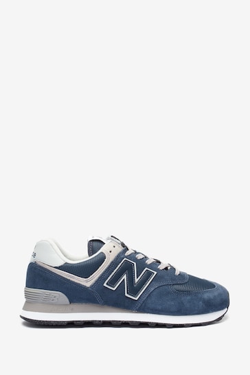 New Balance Navy Blue Mens 574 Trainers
