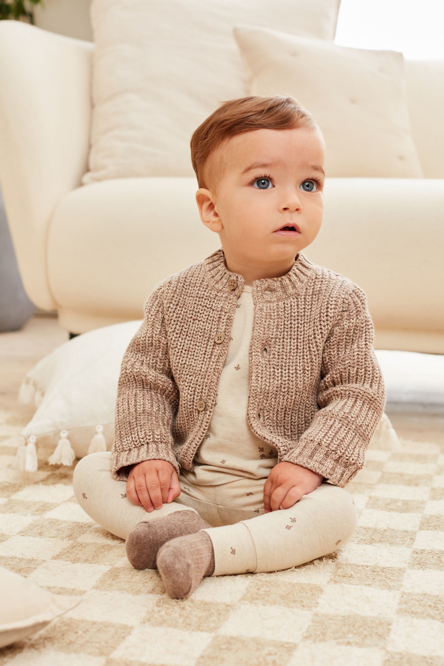 Boys chunky outlet knit cardigan