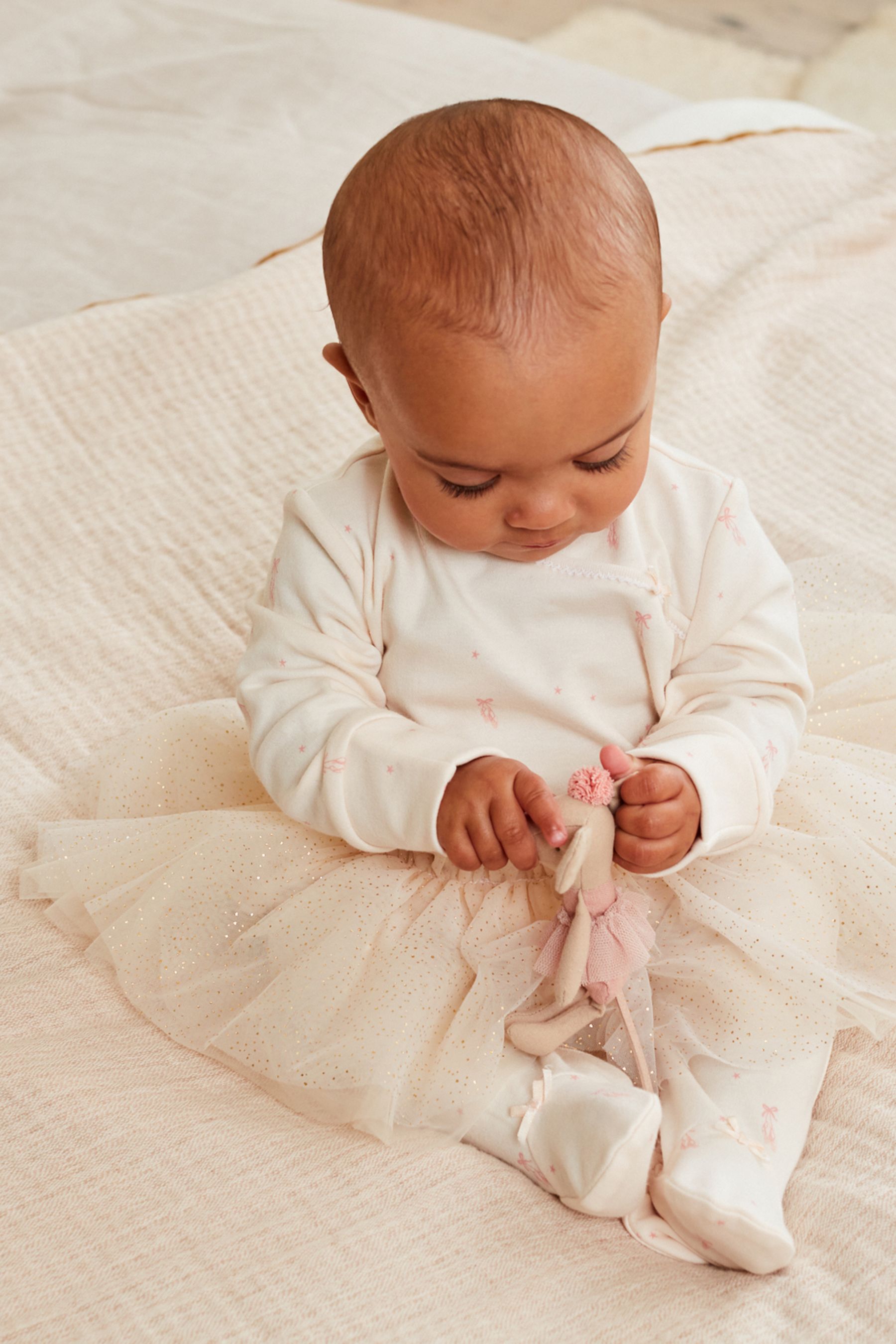 Pink Tutu Baby Sleepsuit 0mths 3yrs