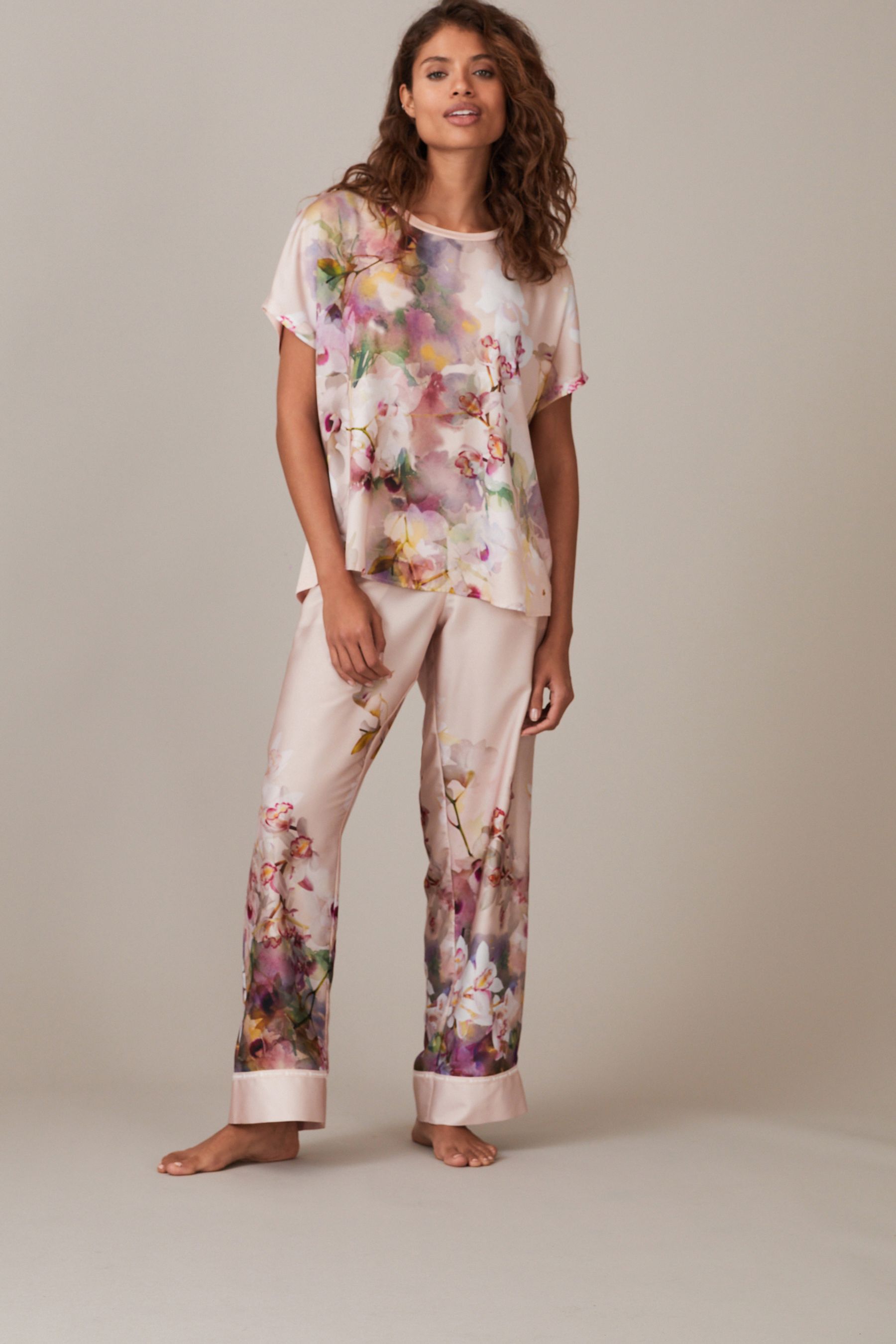 Buy B by Ted Baker Satin T Shirt Pyjamas Set from the Next UK