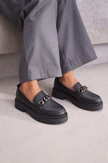 Pewter Silver Forever Comfort® Chunky Loafers