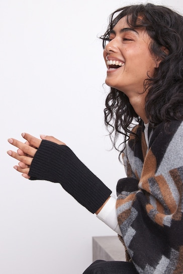 Black Collection Luxe 30% Cashmere Handwarmer Gloves