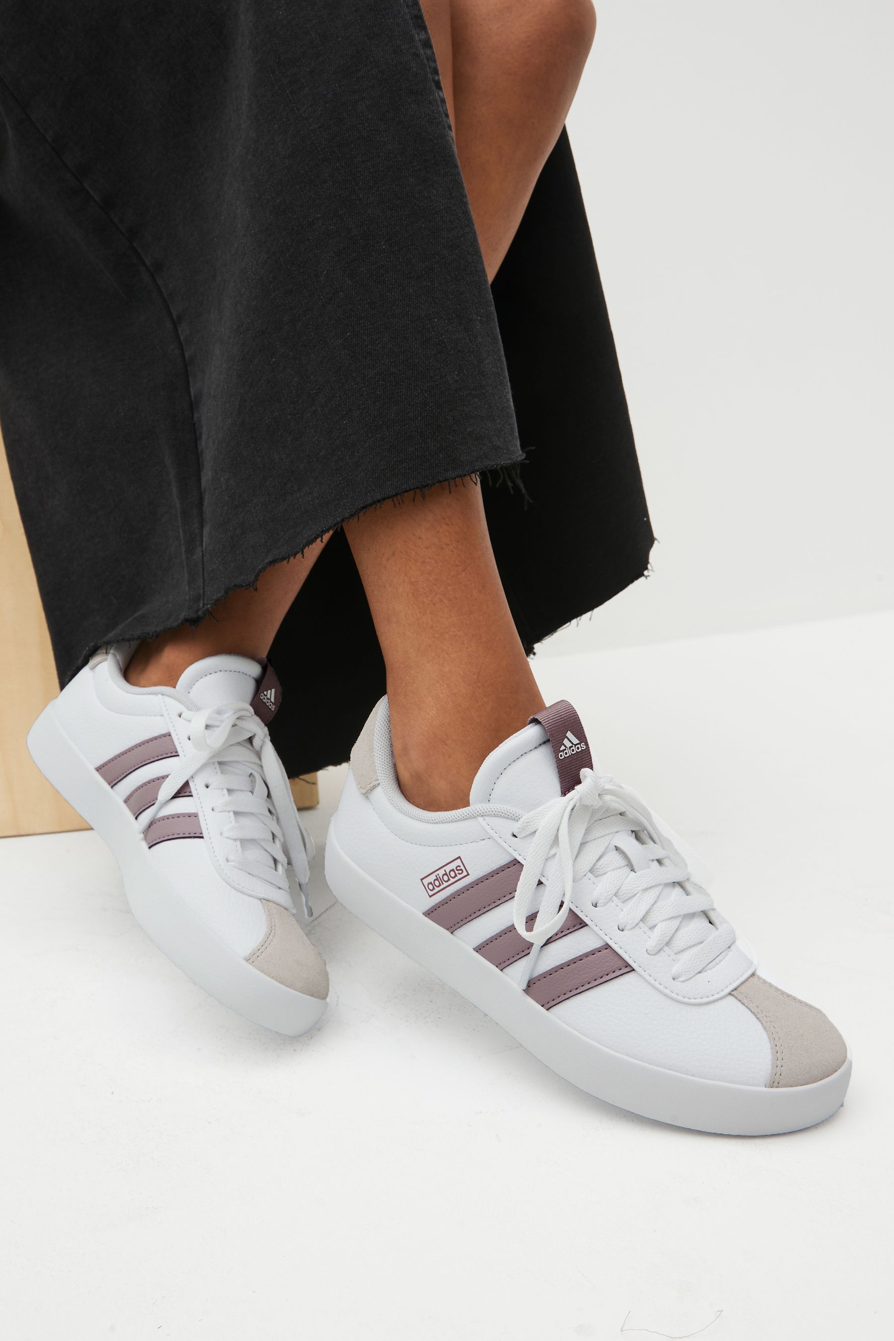 New adidas best sale white trainers