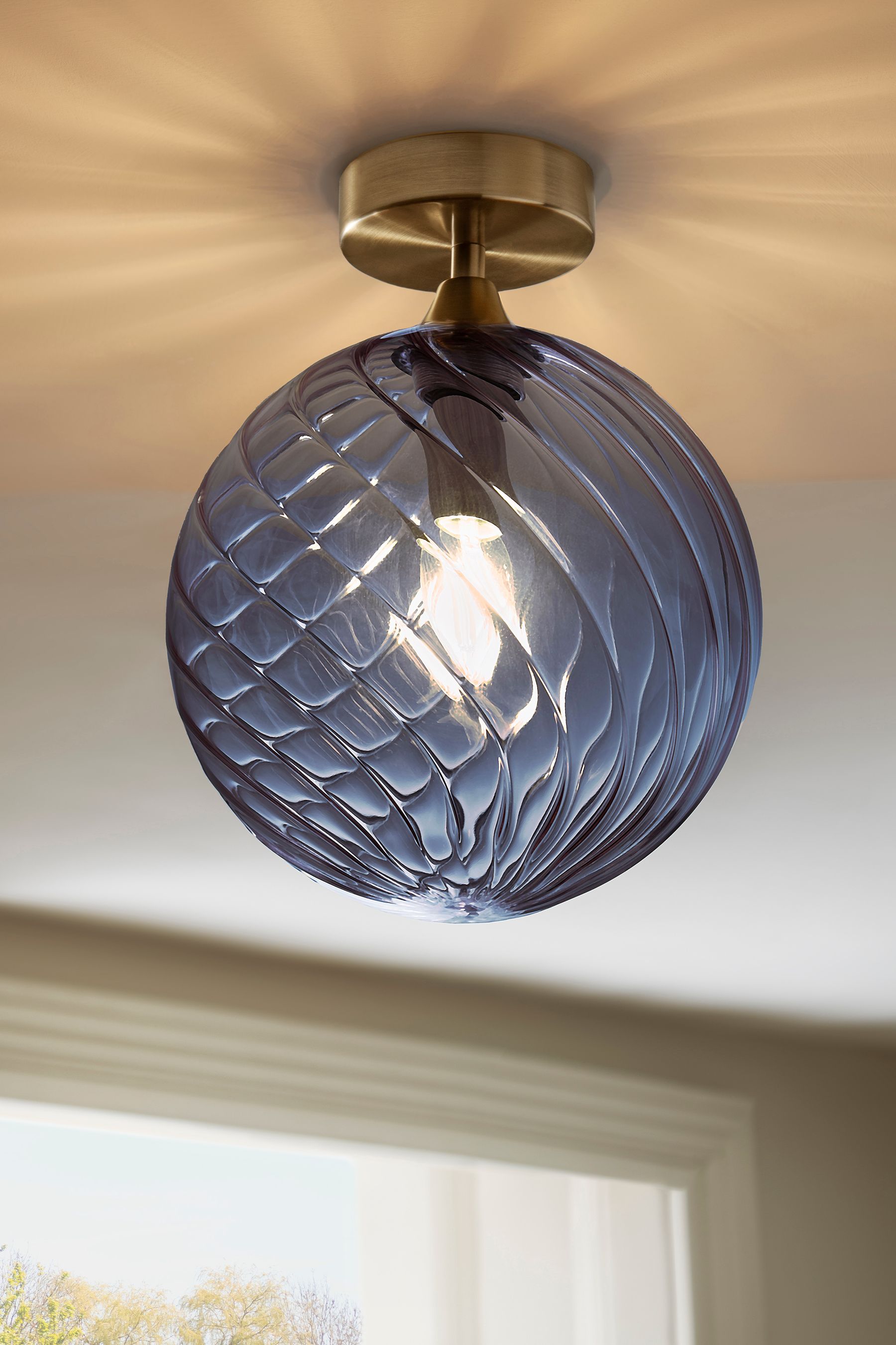 Freya 1 light flush mount top