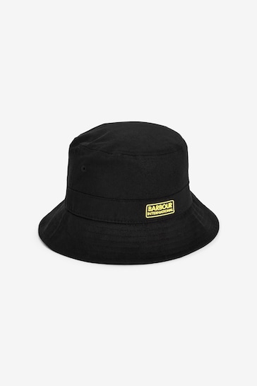 Barbour® International Black Nortan Drill Sports Bucket Hat