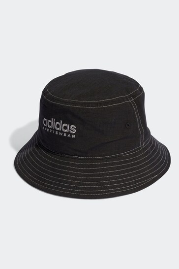 adidas Black Classic Cotton Bucket Hat