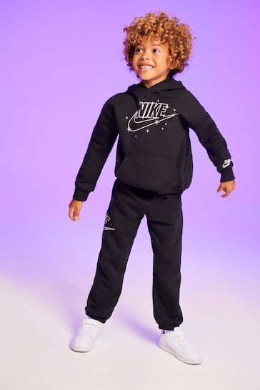 Nike Black Shine Little Kids Fleece Hoodie