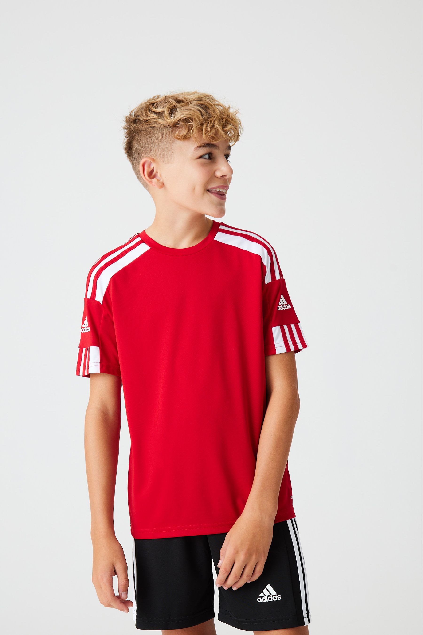 Red adidas kids outlet