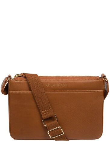 Pure Luxuries London Raye Nappa Leather Cross-Body Bag