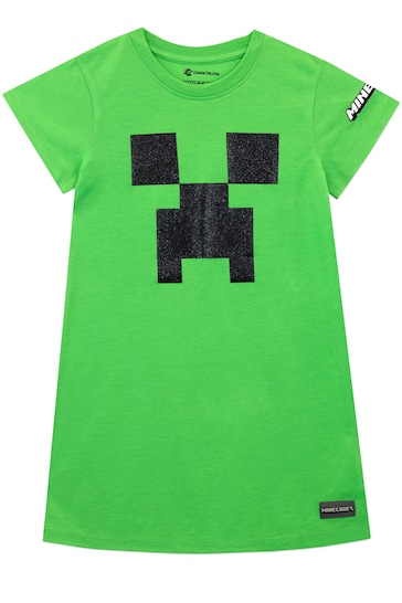 Character Green Minecraft Creeper Nightdress