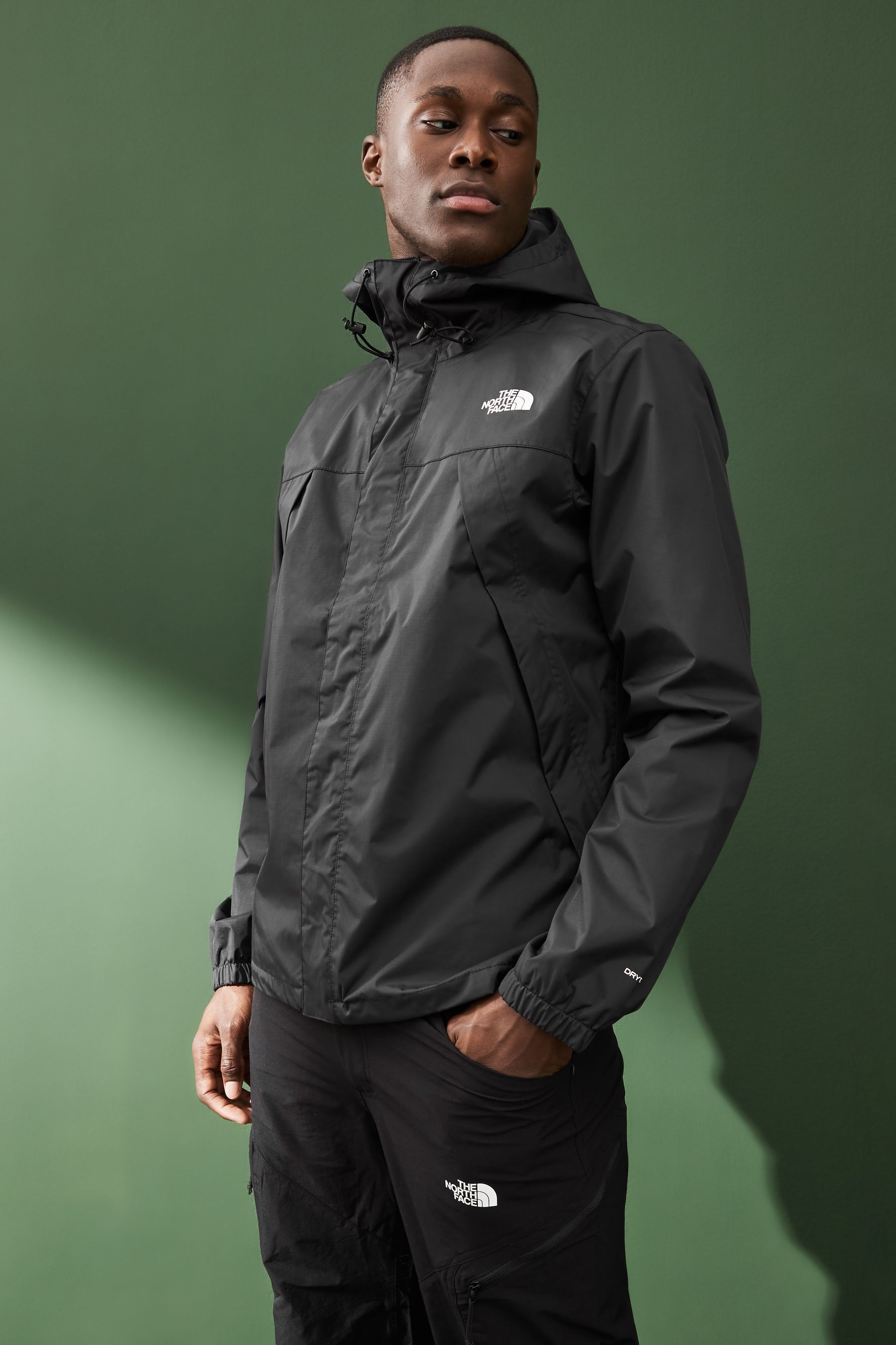 Grey north shop face waterproof jacket