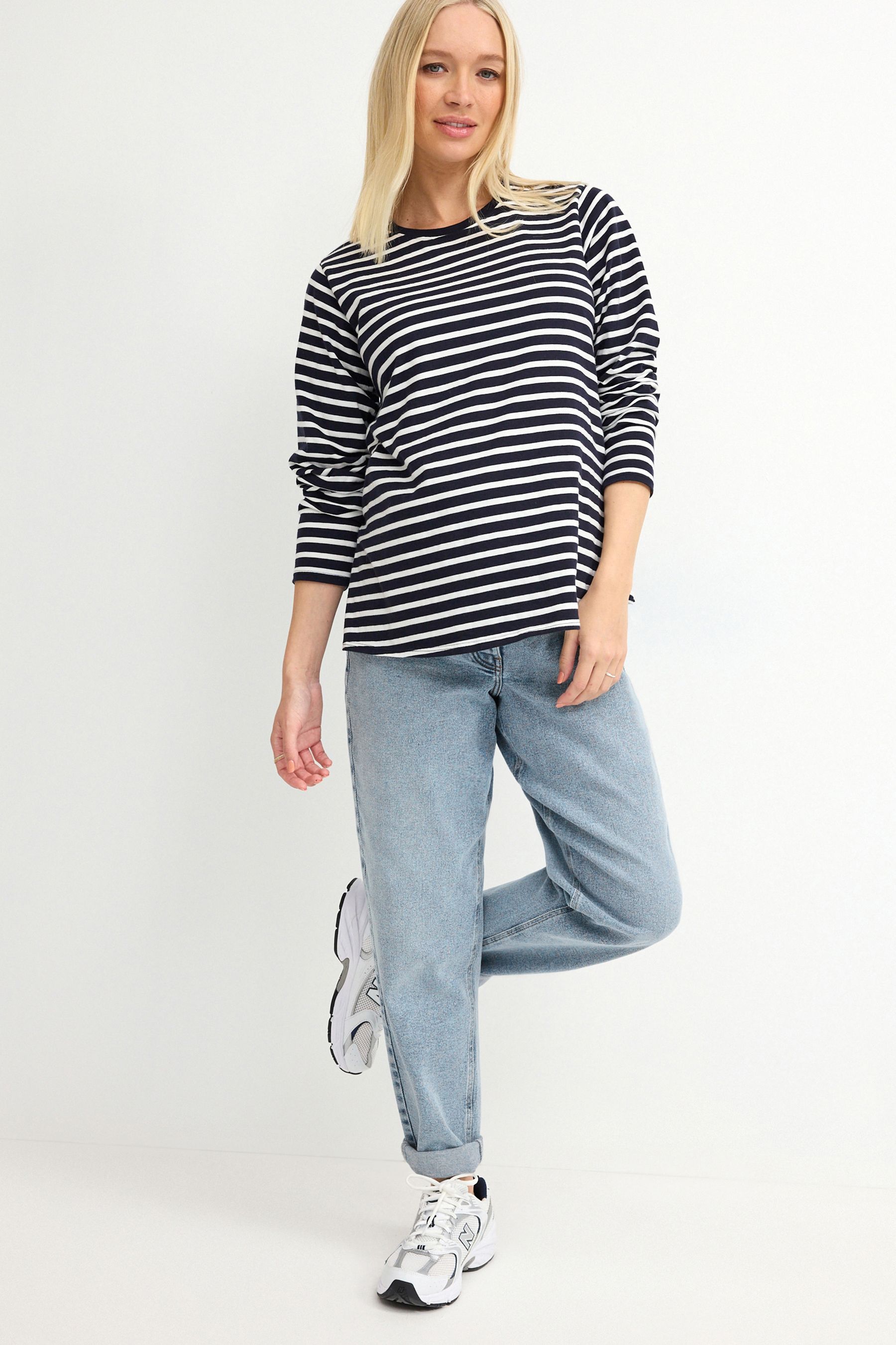 Buy Light Blue Maternity Mom Fit Jeans from the Next UK online shop