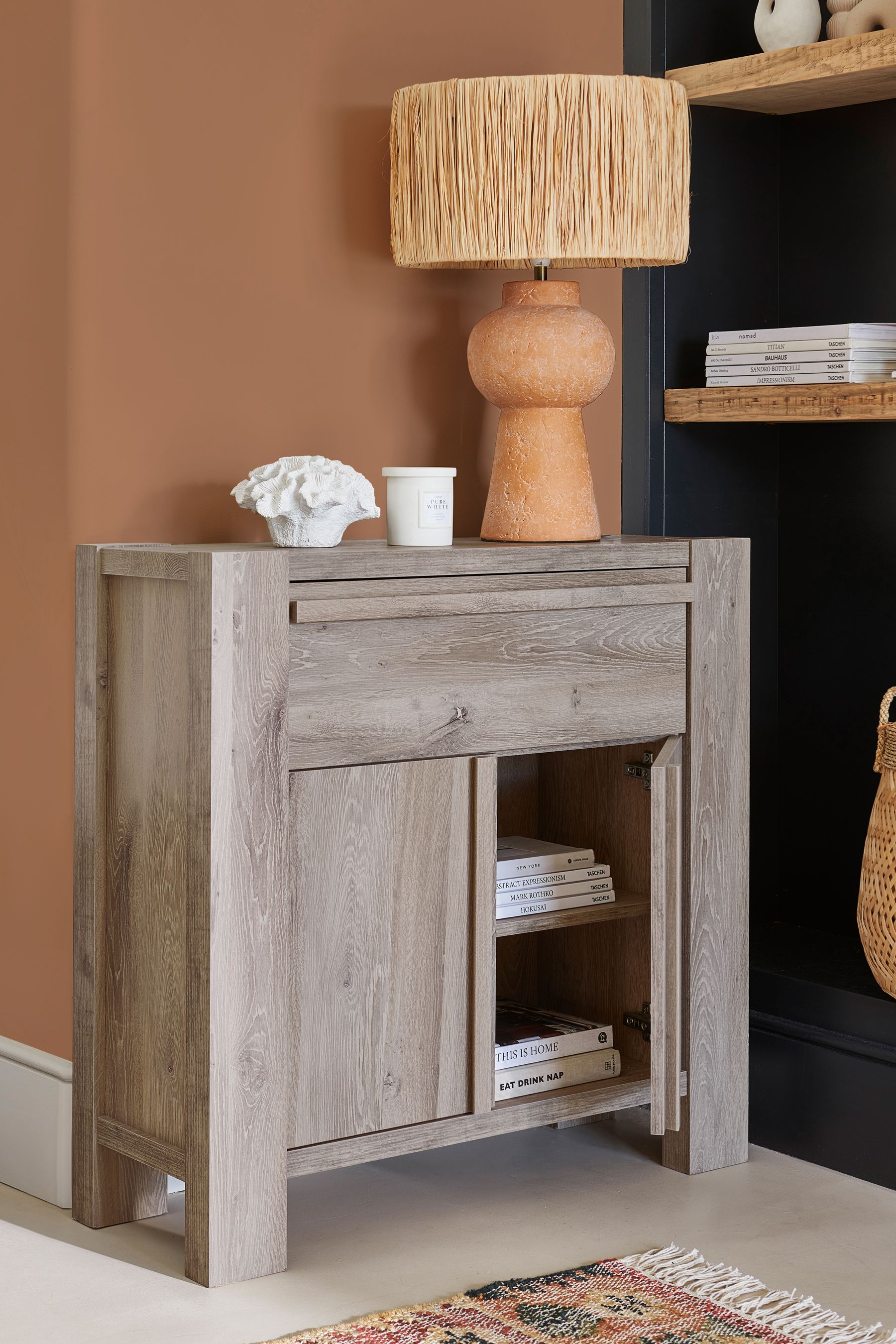 Grey and oak furniture next shop