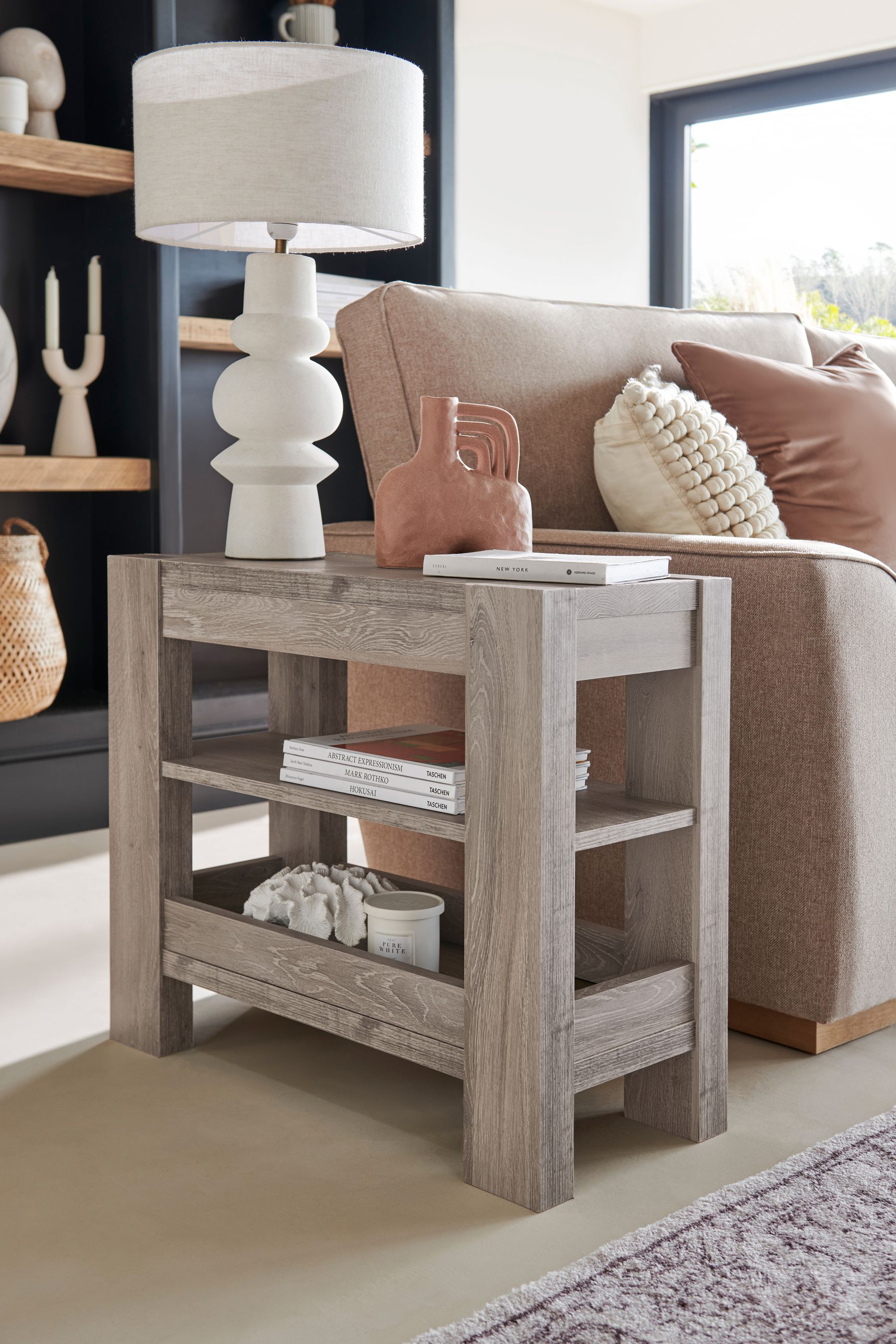 Grey sofa side table new arrivals