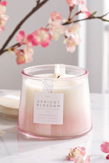 Pink Apricot Blossom Large Candle