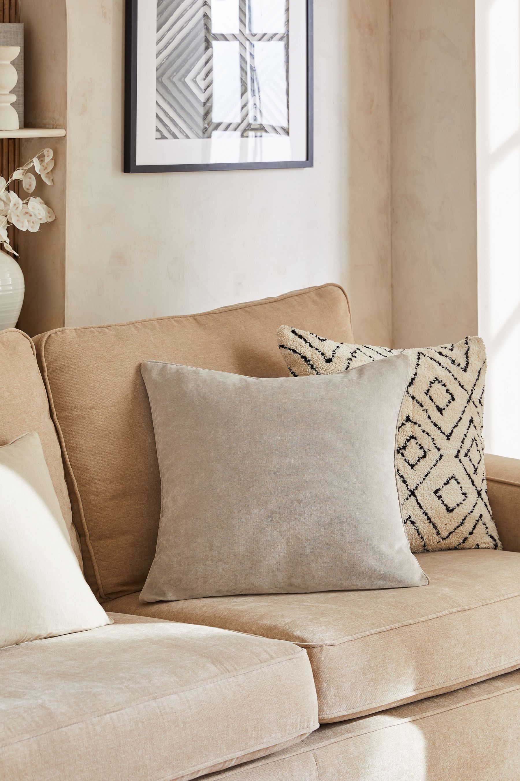 Next soft deals velour cushion