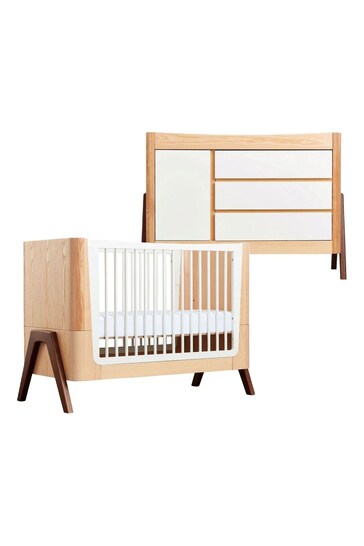 Gaia Baby Natural Hera Cot Bed and Dresser Set