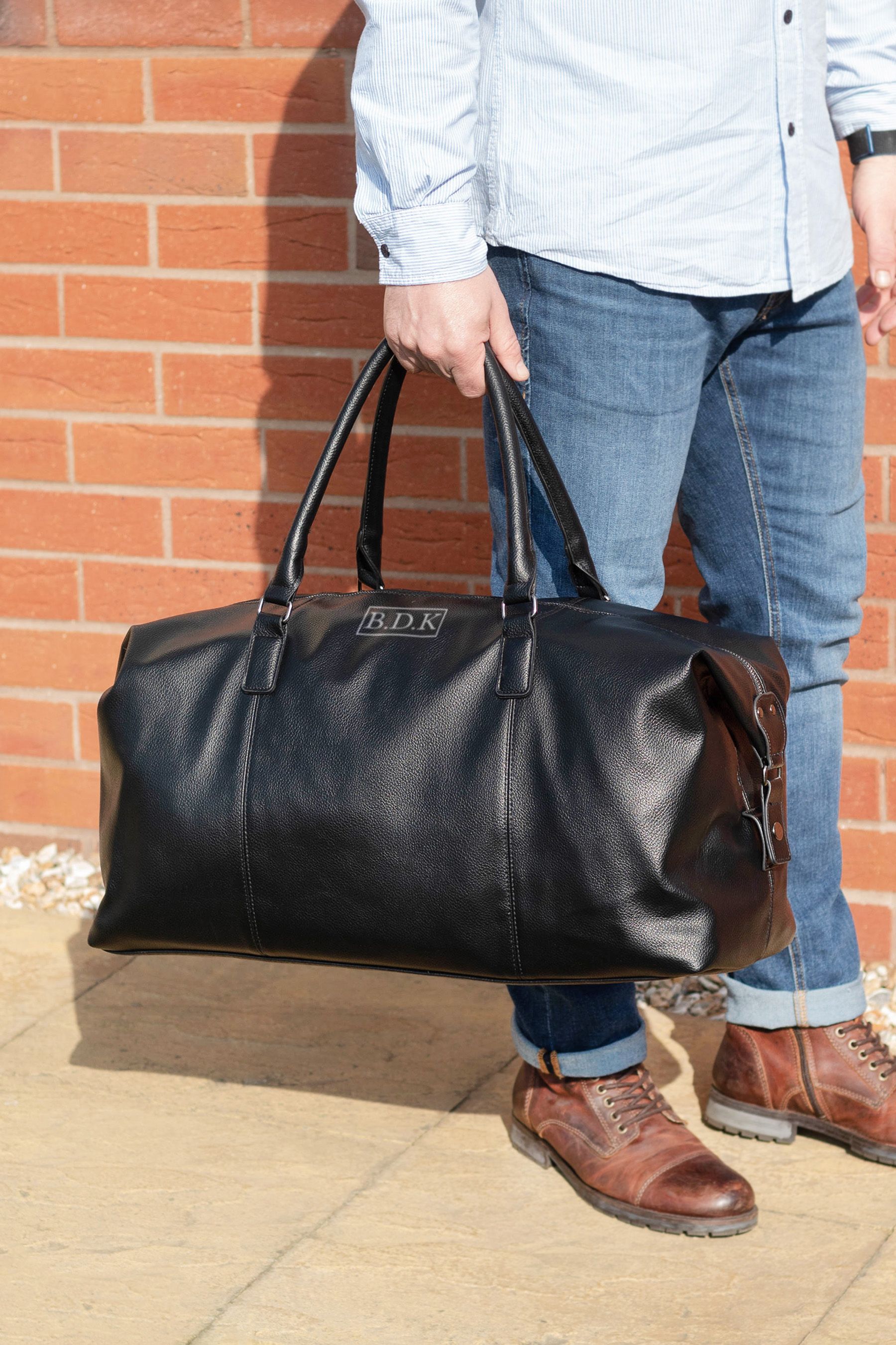 Personalised cheap mens holdall