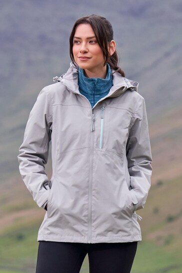 Mountain Warehouse Grey Womens Rainforest II Extreme Waterproof Jacket