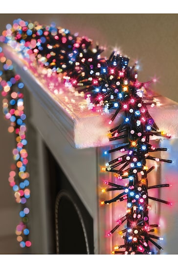 Premier Decorations Ltd Red LED Clusters With Timer Christmas Lights