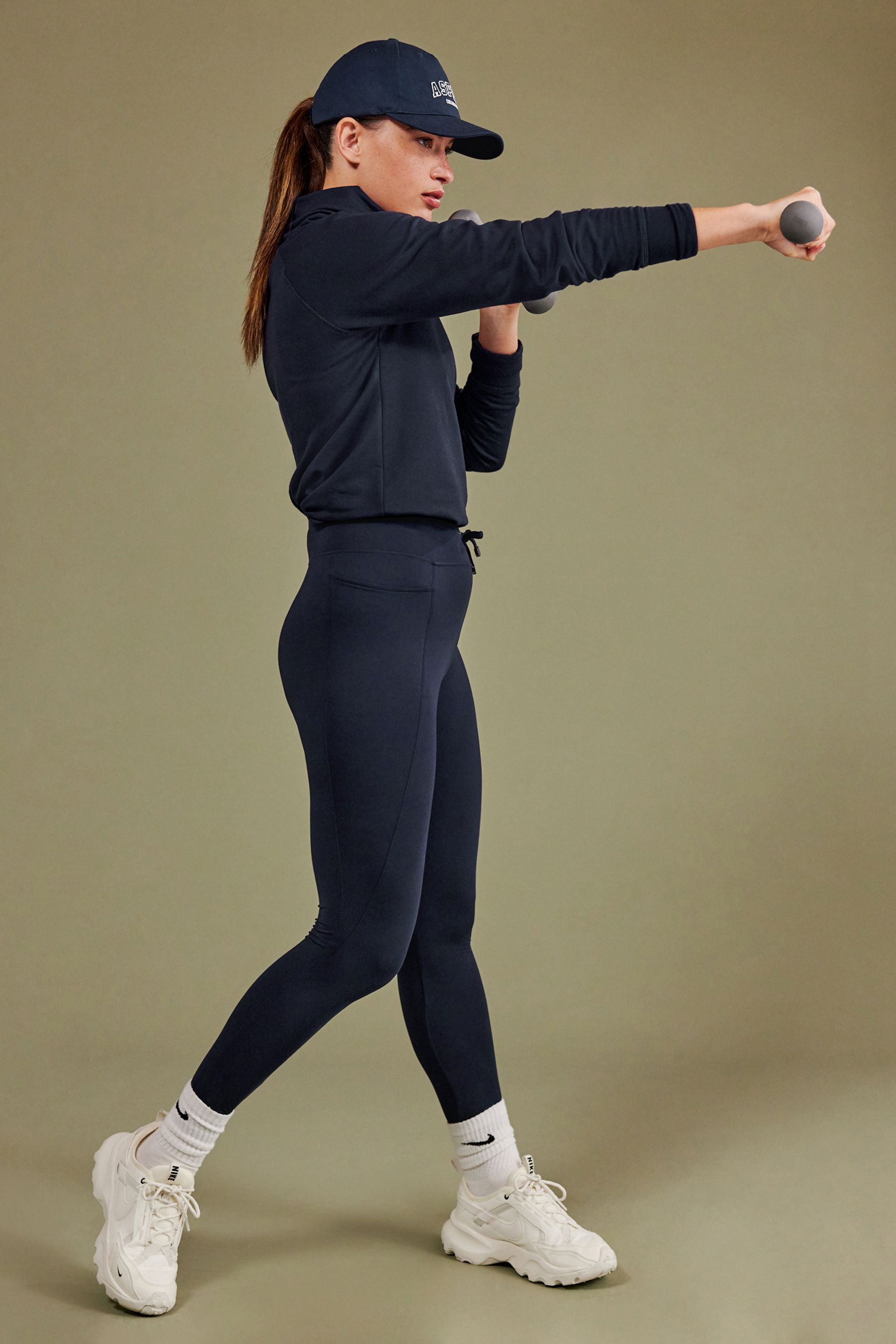 Fleece lined nike leggings online
