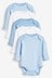 Blue Baby 5 Pack Long Sleeve Bodysuits (0mths-3yrs)