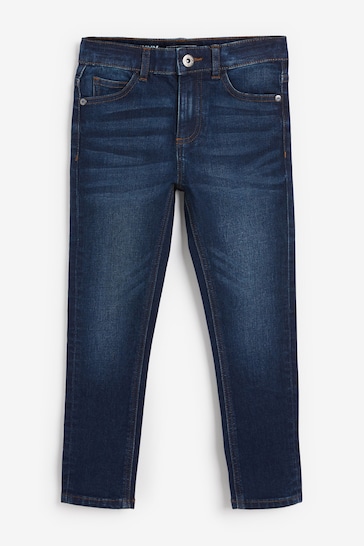 Relaxed Fit Rigid Jeans With Let Down Hem