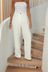 White Tailored Elastic Back Wide Leg Trousers