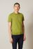 Pea Green Knitted Zip storage Polo Shirt