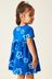 Blue Short Sleeve Cotton Jersey Dress (3mths-7yrs)
