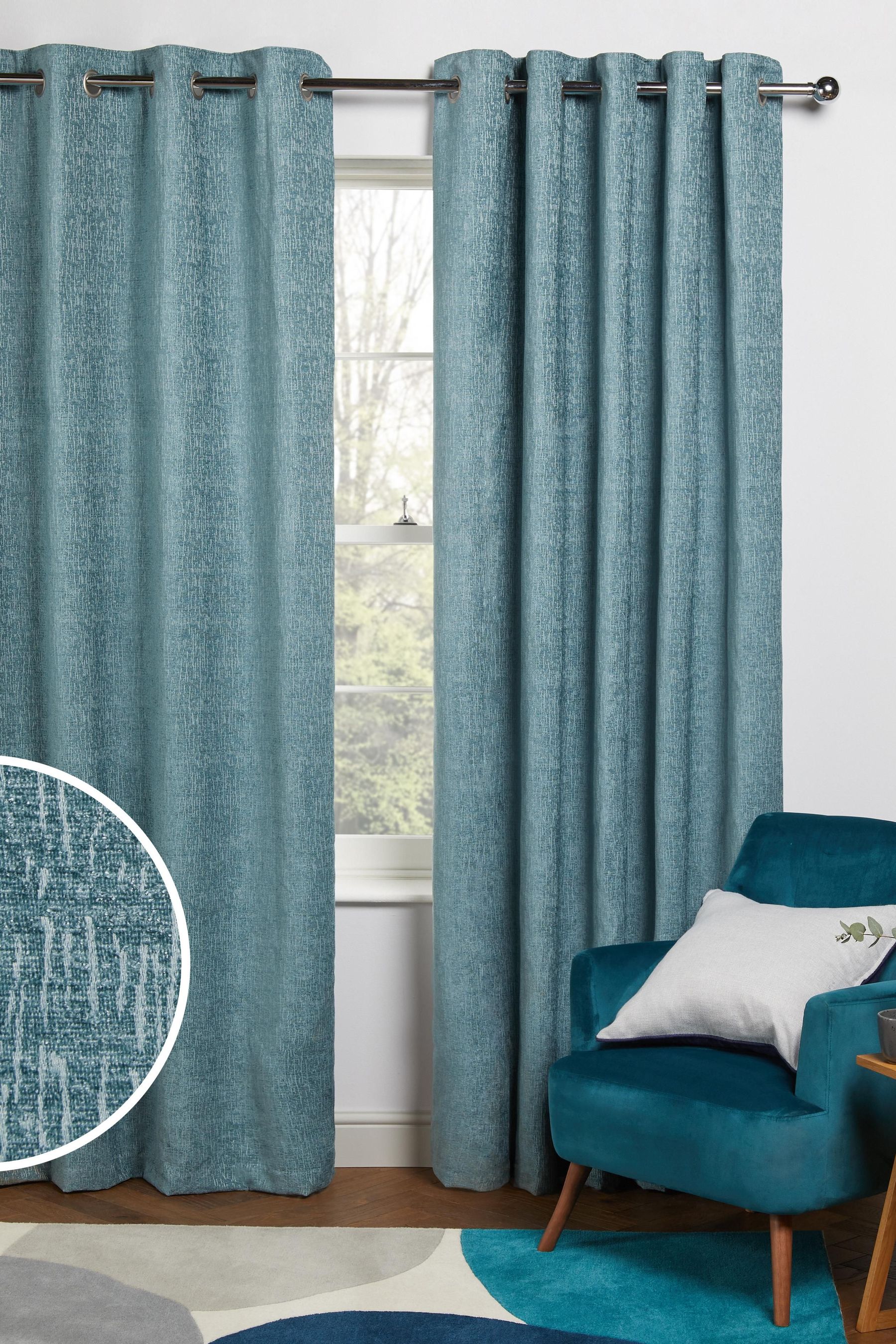 Teal clearance blue curtains