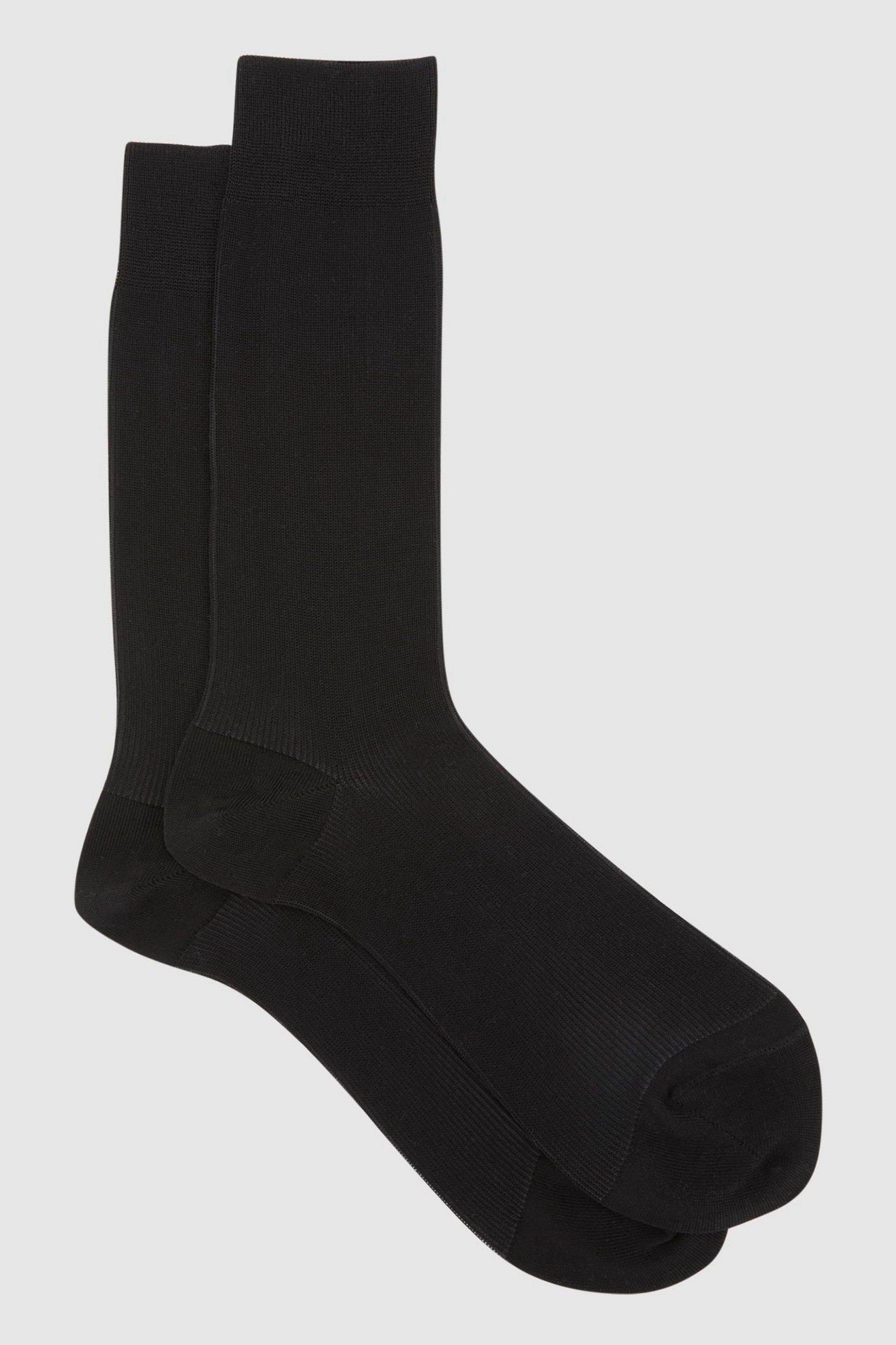 Buy Reiss Black Cory Two Tone Cotton Socks from the Next UK online shop