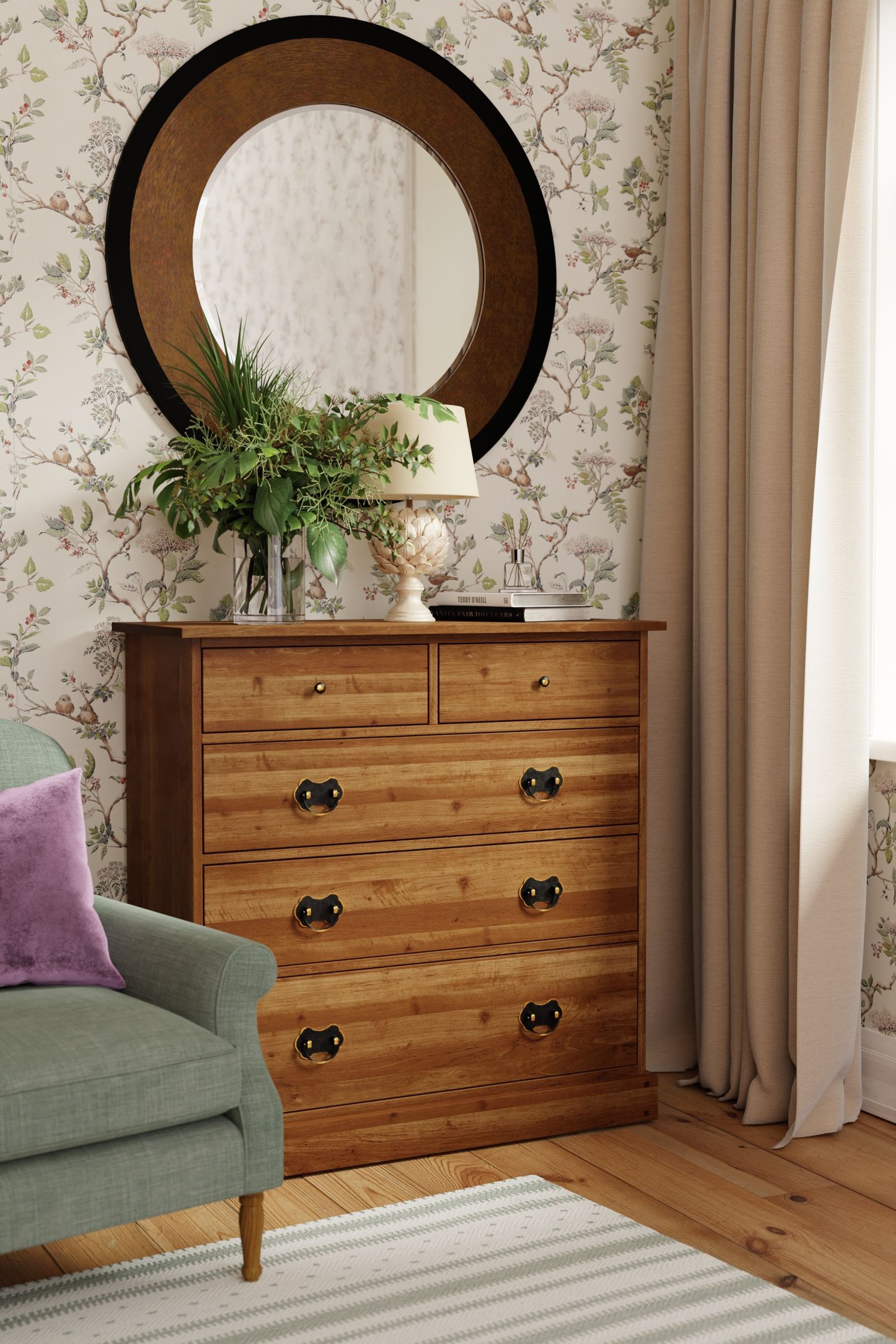 Buy Laura Ashley Honey Gold Garrat 2 3 Drawer Chest from the Next