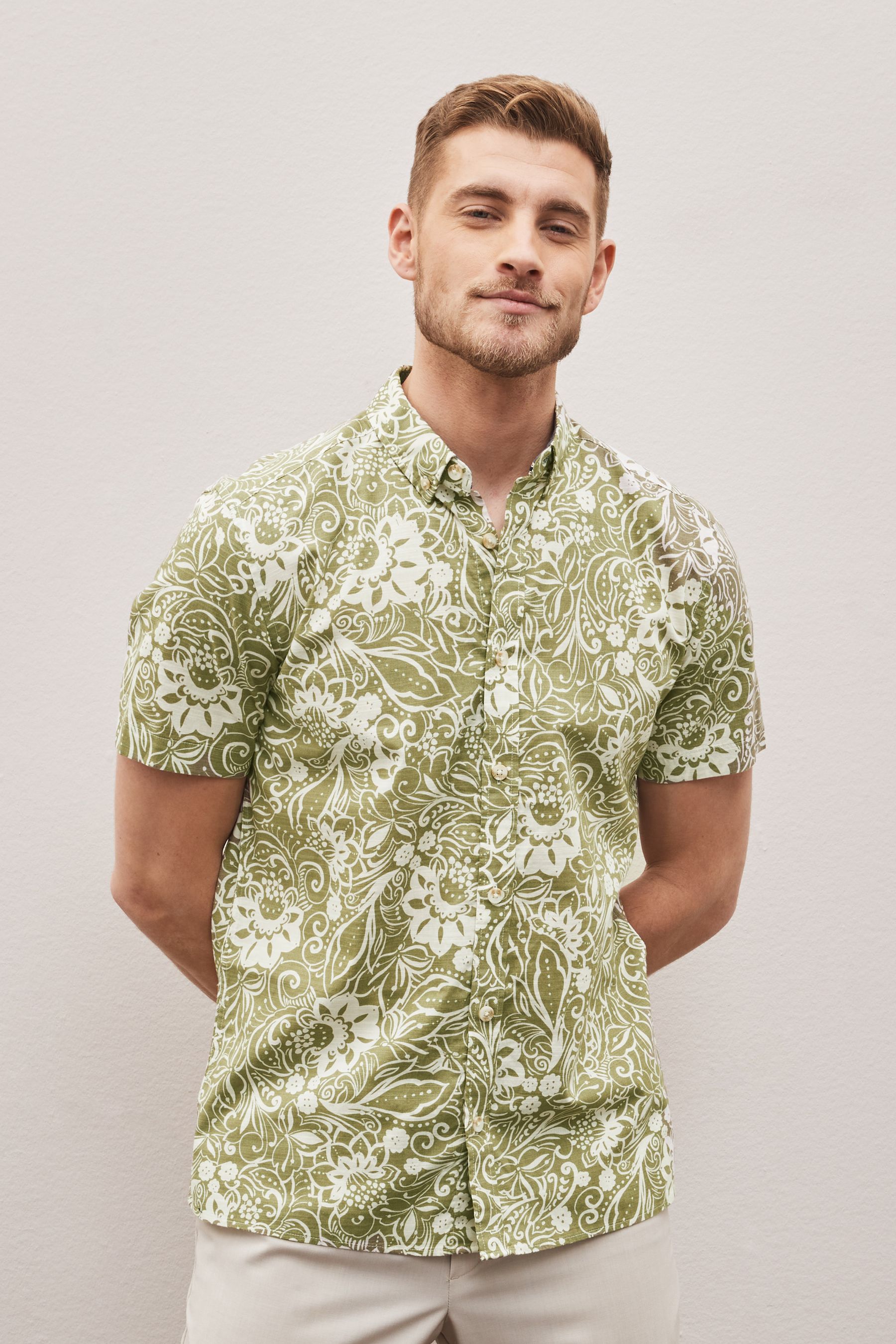 Buy Hawaiian Printed Short Sleeve Shirt from Next Ireland