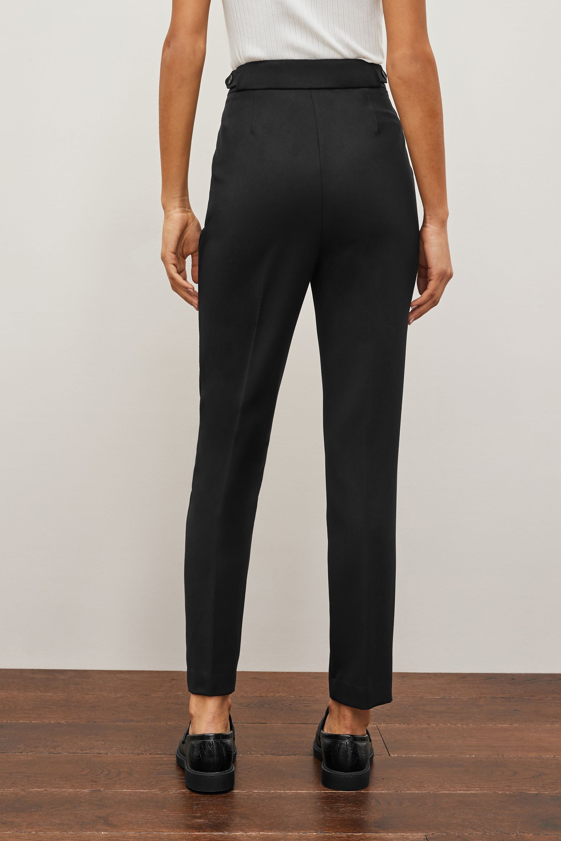 Buy Black Tailored Hourglass Slim Trousers from the Next UK online shop