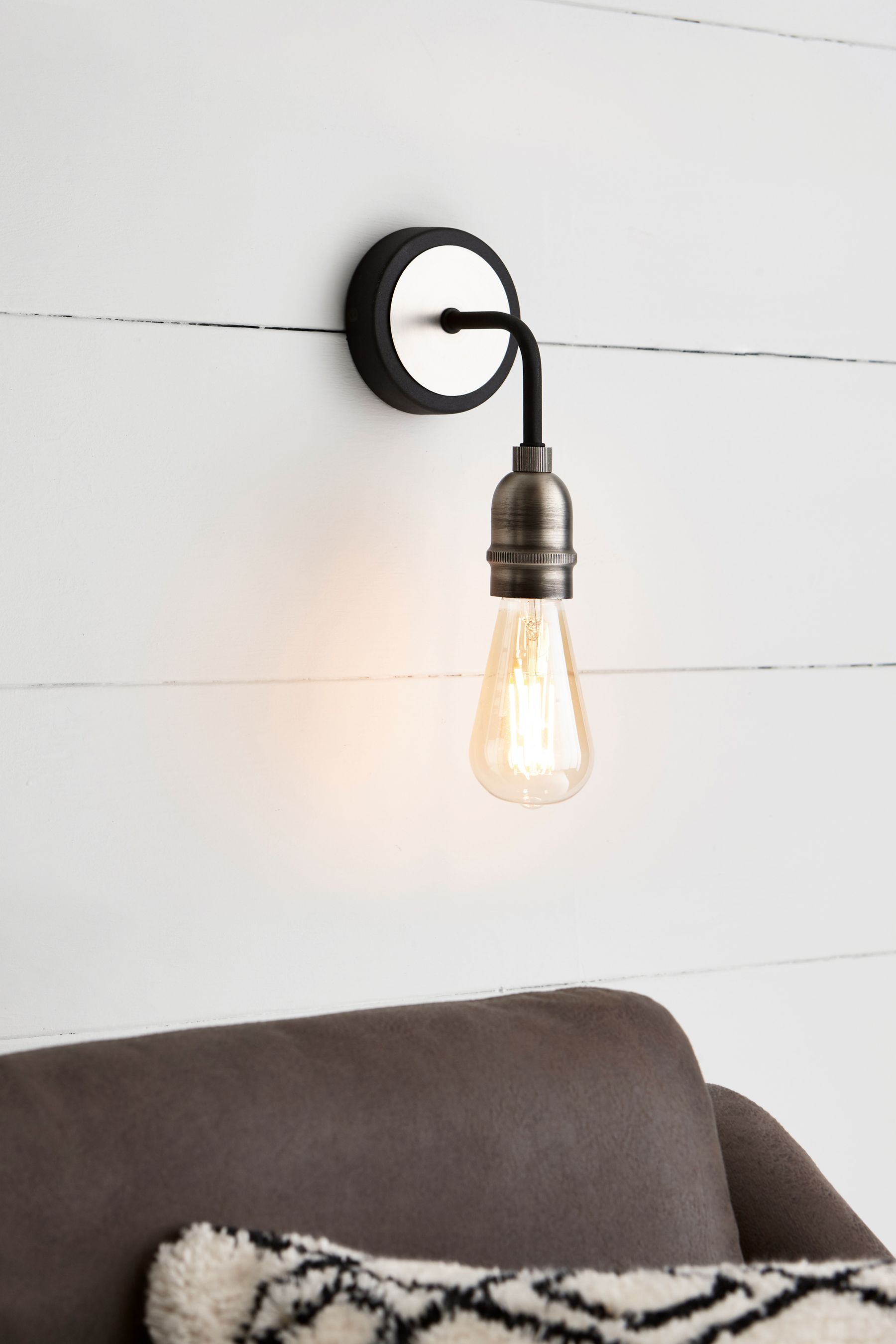 Buy Black Brooklyn Wall Light from the Next UK online shop