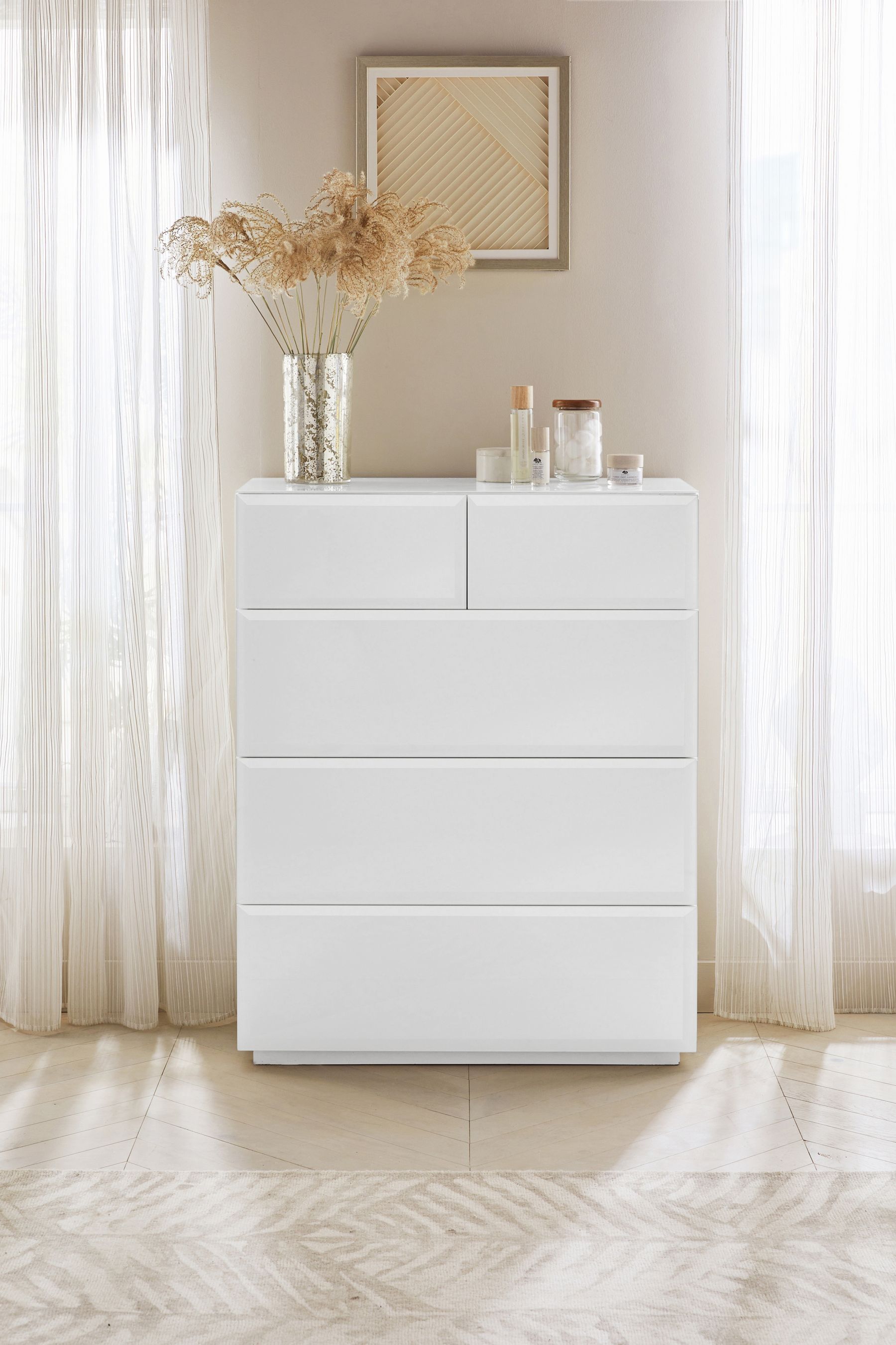 Next white drawers sale
