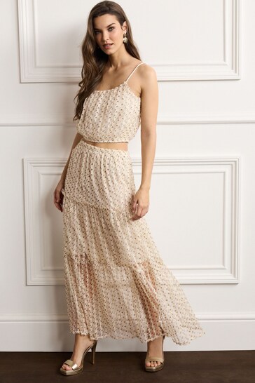 next.co.uk | Ivory Cream Ruffle Tulle Strappy Cami Top
