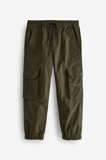 Khaki Green Cargo Trousers (3-16yrs)