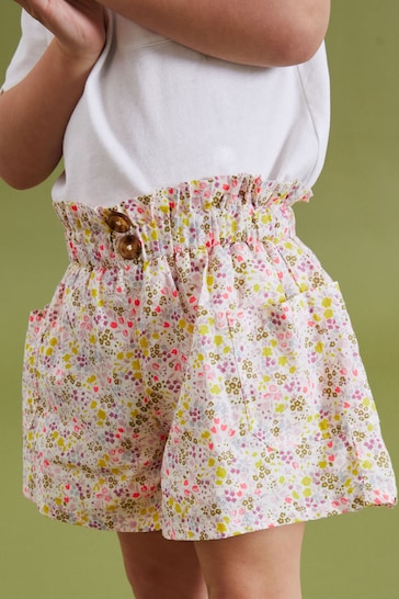Buy Pink Floral Cotton Shorts (3mths-7yrs) from the Next UK online shop